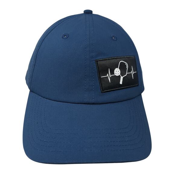 The Heartbeat Brand Snapback Trucker Hat Blue One Size Adjustable Lightweight - Picture 1 of 9